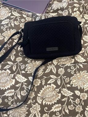 Vera Bradley Black Quilted Crossbody Shoulder Bag
